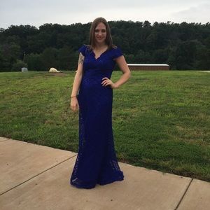 Formal Evening Dress- Cobalt Blue. Tadashi Shoji